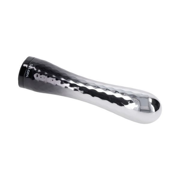 Selopa Silverado Rechargeable Vibrator ABS Plastic & Silicone Silver/Black - Image 7