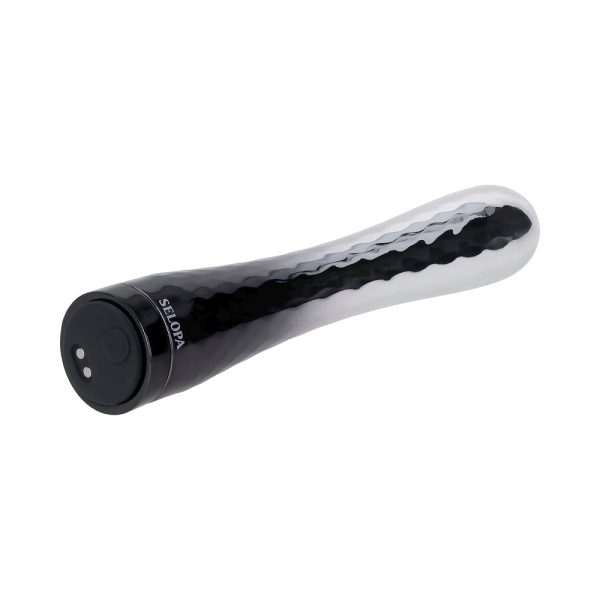 Selopa Silverado Rechargeable Vibrator ABS Plastic & Silicone Silver/Black - Image 8