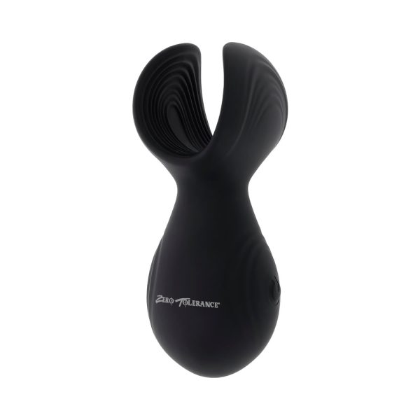Zero Tolerance Handy Helper Rechargeable Vibrating Stroker Silicone Black - Image 6