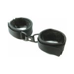 Mink Faux Fur Handcuffs Black