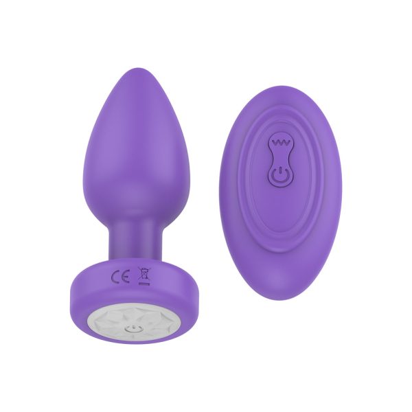Luv Inc Pr17: Vibrating Plug with Remote Purple - Image 2