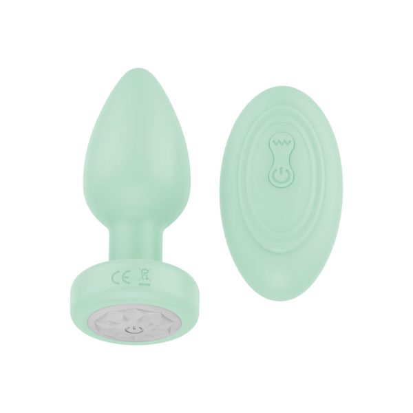 Luv Inc Pr17: Vibrating Plug with Remote Green - Image 2