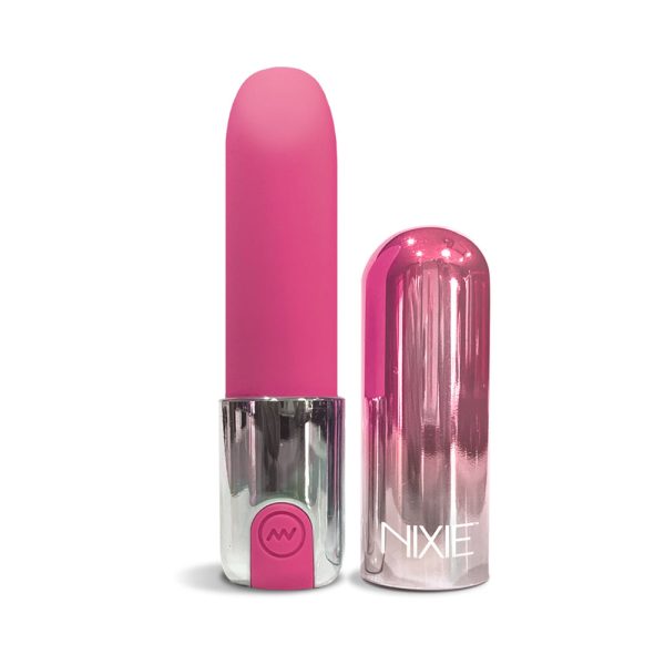 Nixie Smooch Rechargeable Lipstick Bullet Vibrator Pink Ombre - Image 2