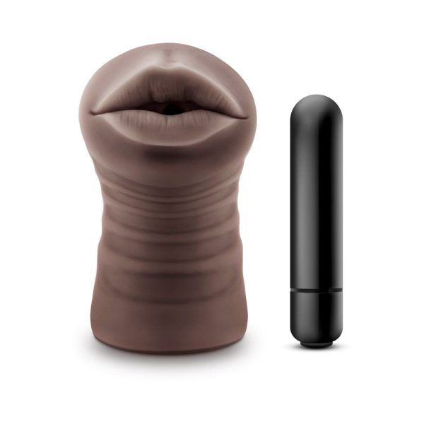 EnLust Krystal Vibrating Stroker Brown - Image 2