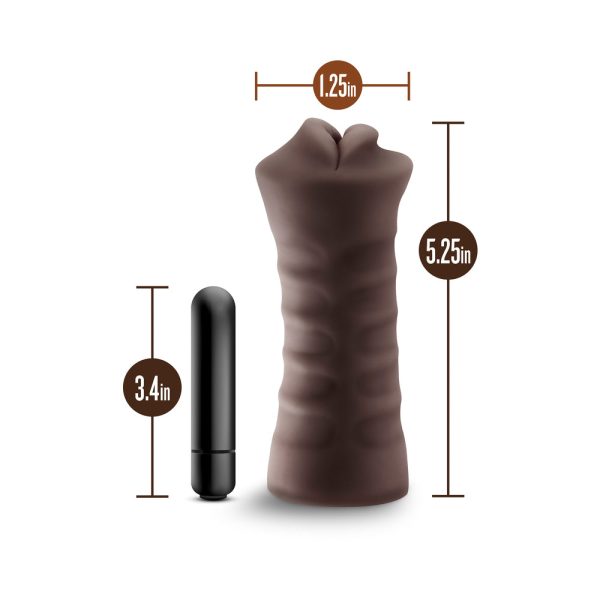 EnLust Krystal Vibrating Stroker Brown - Image 4