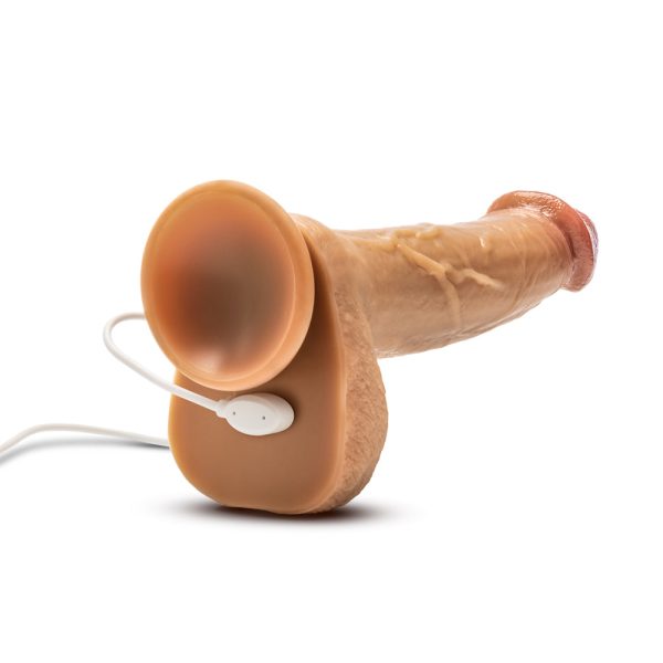Dr. Skin Silicone Dr. Phillips 8.5 in. Thrusting, Gyrating & Vibrating Dildo with Remote Control Tan - Image 6