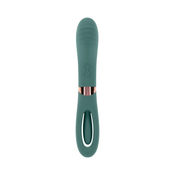 Evolved Chick Flick Rechargeable Vibrator with Flicker Silicone Mint - Image 2
