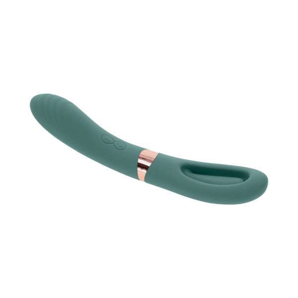 Evolved Chick Flick Rechargeable Vibrator with Flicker Silicone Mint - Image 9
