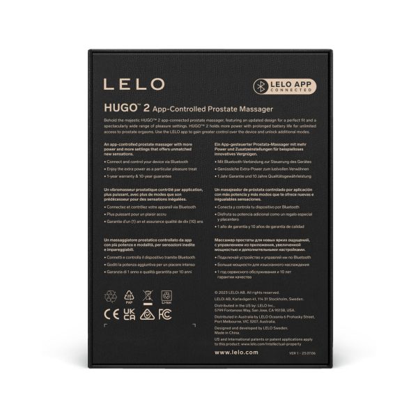 LELO HUGO 2 Prostate Massager Black - Image 4