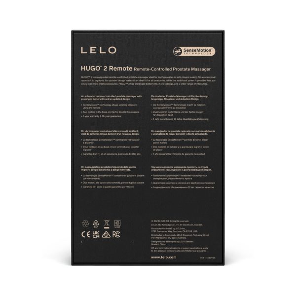 LELO HUGO 2 Prostate Massager with Remote Black - Image 4