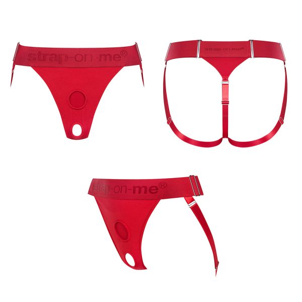 Strap-On-Me Harness Lingerie Unique One Size Red - Image 7