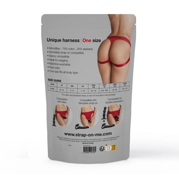 Strap-On-Me Harness Lingerie Unique One Size Red - Image 8