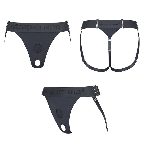 Strap-On-Me Harness Lingerie Unique One Size Grey - Image 7