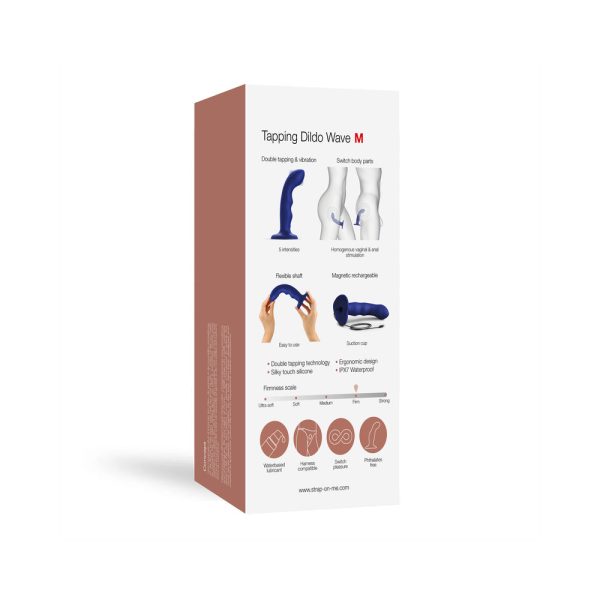 Strap-On-Me Tapping Dildo Wave Night Blue - Image 9