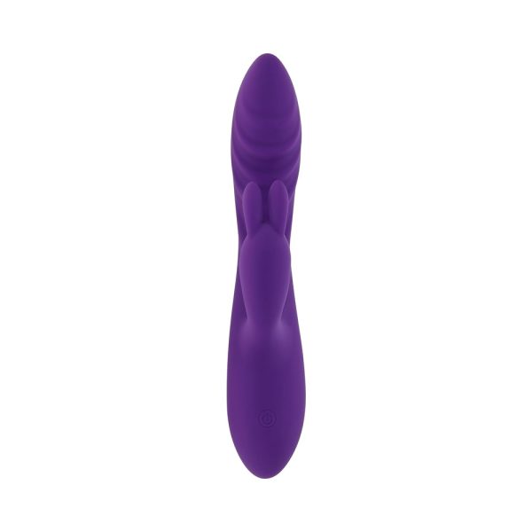 Evolved Wavy Rabbit Rechargeable Dual Stimulator Silicone Purple - Image 4