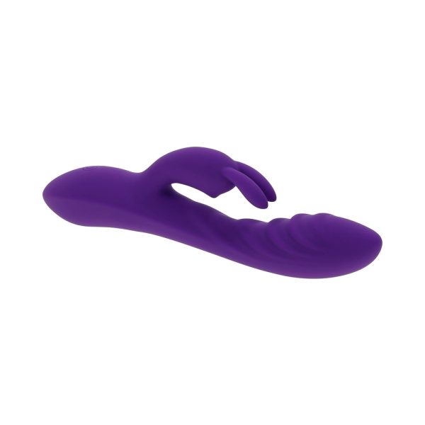 Evolved Wavy Rabbit Rechargeable Dual Stimulator Silicone Purple - Image 6