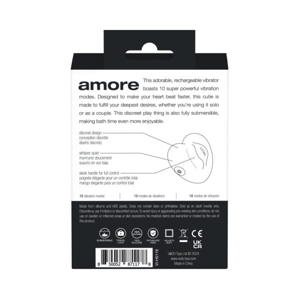 VeDO Amore Rechargeable Pleasure Vibe Black - Image 8