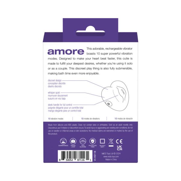 VeDO Amore Rechargeable Pleasure Vibe Purple - Image 8