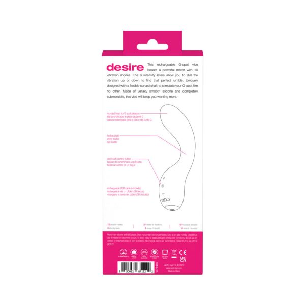 VeDO Desire Rechargeable G-Spot Vibe Pink - Image 8