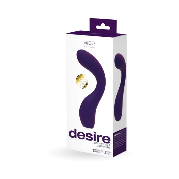 VeDO Desire Rechargeable G-Spot Vibe Purple - Image 5