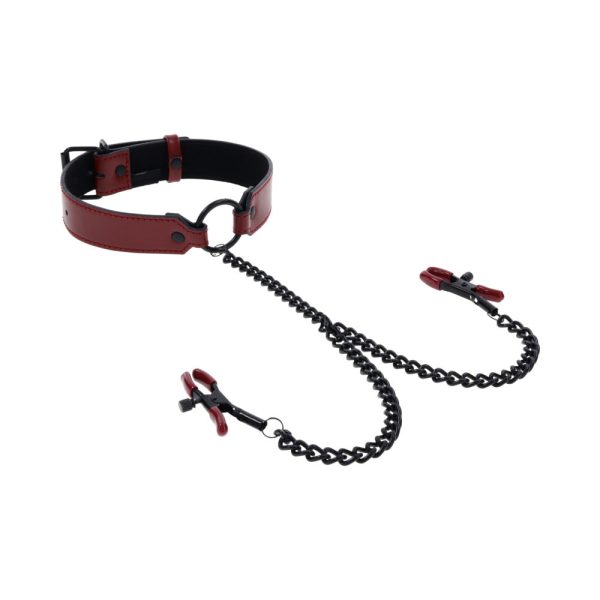Sportsheets Saffron Collar with Nipple Clamps - Image 5