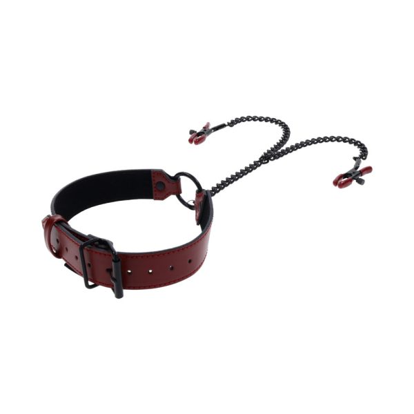 Sportsheets Saffron Collar with Nipple Clamps - Image 6