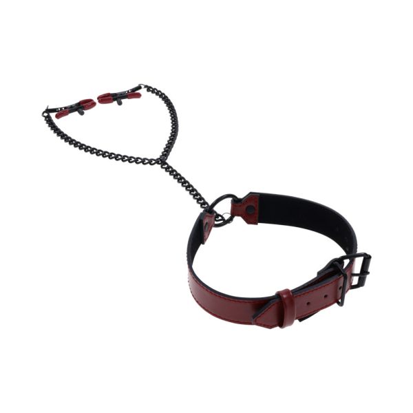 Sportsheets Saffron Collar with Nipple Clamps - Image 10