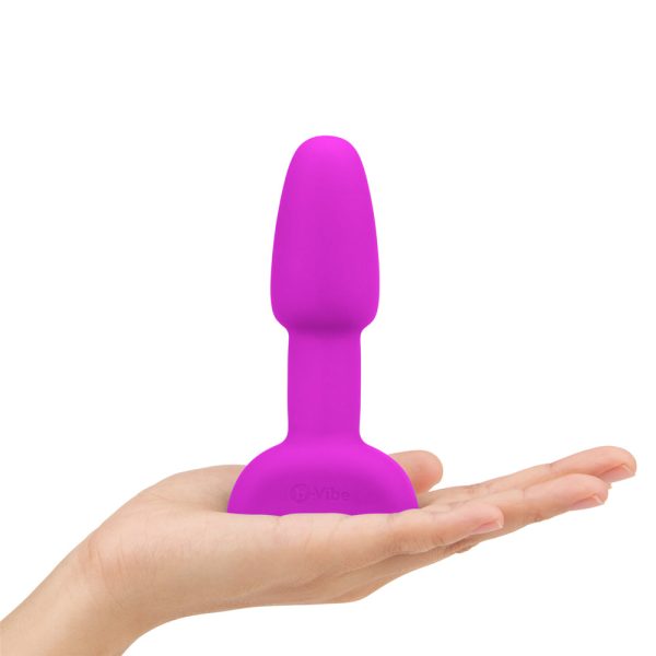 b-Vibe Rimming Petite Rotating and Vibrating Remote Control Plug Fuchsia - Image 5