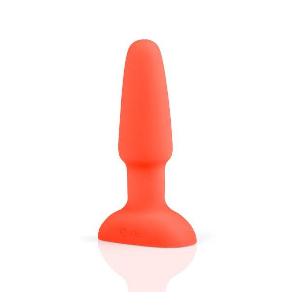 b-Vibe Rimming 2 Rotating and Vibrating Remote Control Plug Orange - Image 3