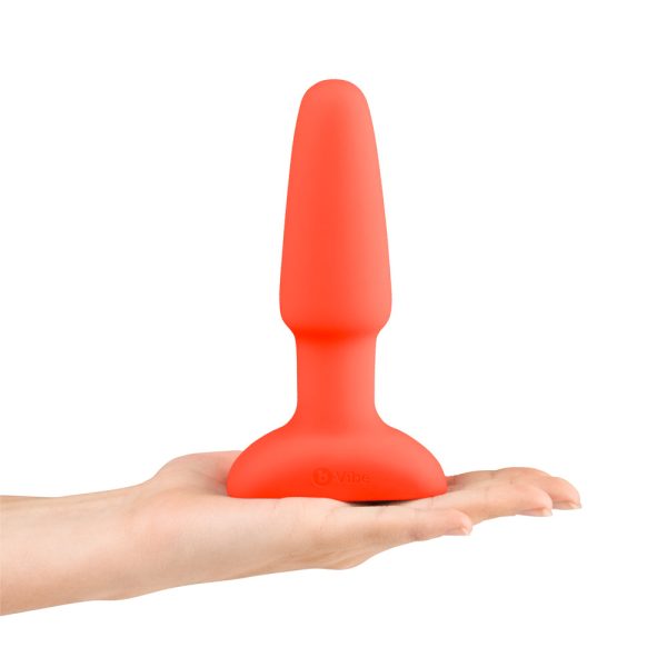 b-Vibe Rimming 2 Rotating and Vibrating Remote Control Plug Orange - Image 5
