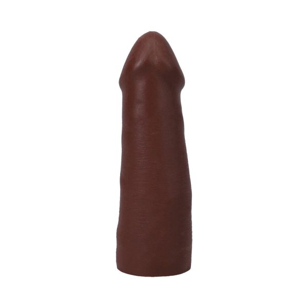 The Realistic Cock 5 in. ULTRASKYN Vac-U-Lock Dildo Chocolate - Image 3