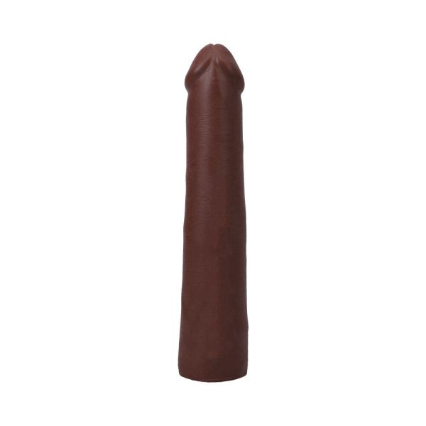 The Realistic Cock 9 in. ULTRASKYN Vac-U-Lock Dildo Chocolate - Image 3