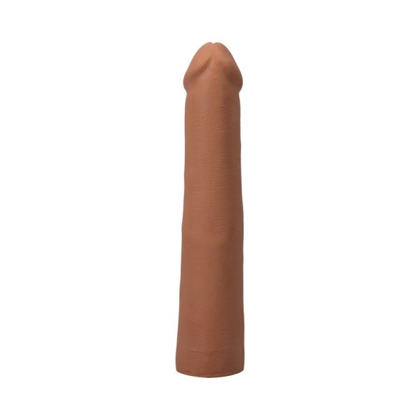The Realistic Cock 9 in. ULTRASKYN Vac-U-Lock Dildo Caramel - Image 3