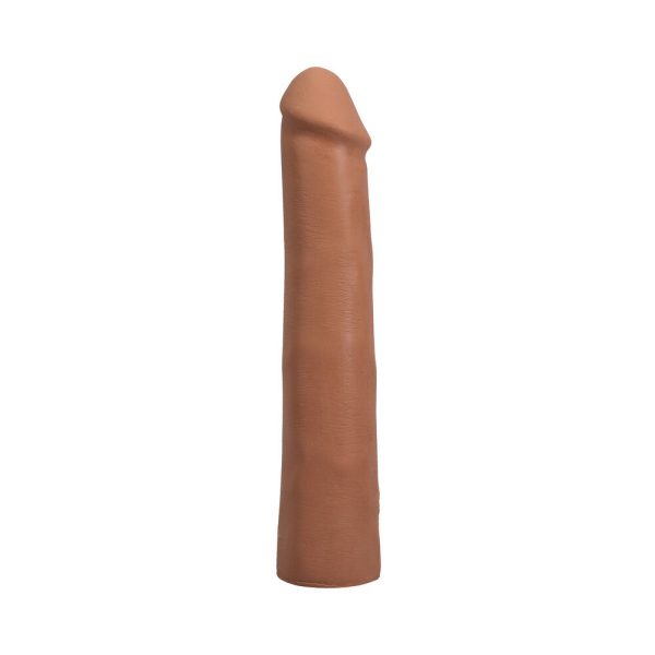 The Realistic Cock 9 in. ULTRASKYN Vac-U-Lock Dildo Caramel - Image 4