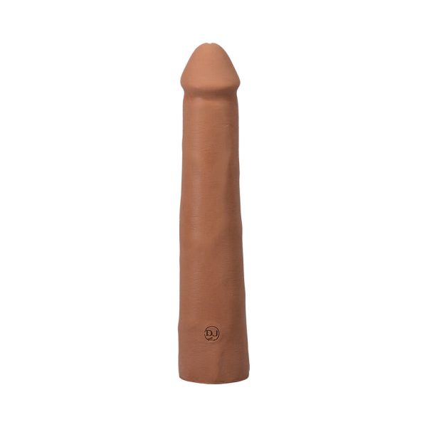 The Realistic Cock 9 in. ULTRASKYN Vac-U-Lock Dildo Caramel - Image 5