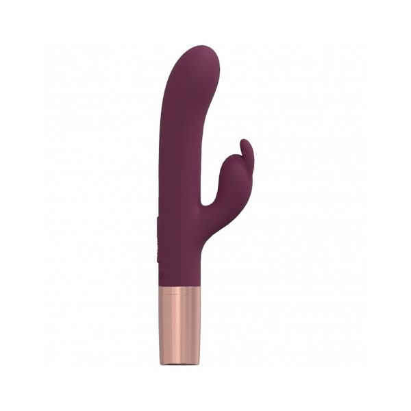 LoveLine Traveler Rabbit Silicone Rechargeable Splashproof Burgundy - Image 3
