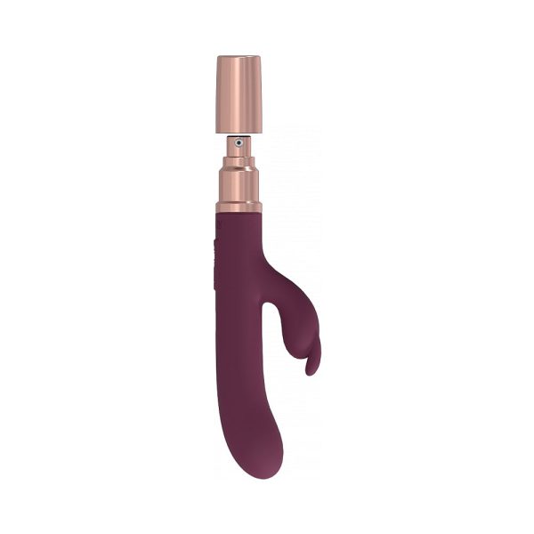 LoveLine Traveler Rabbit Silicone Rechargeable Splashproof Burgundy - Image 4