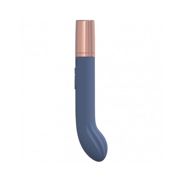 LoveLine Traveler G-Spot Silicone Rechargeable Splashproof Blue/Grey - Image 3