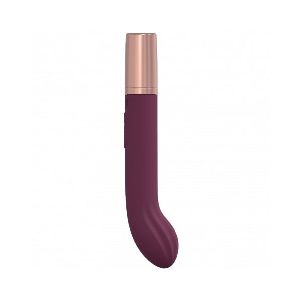 LoveLine Traveler G-Spot Silicone Rechargeable Splashproof Burgundy - Image 3