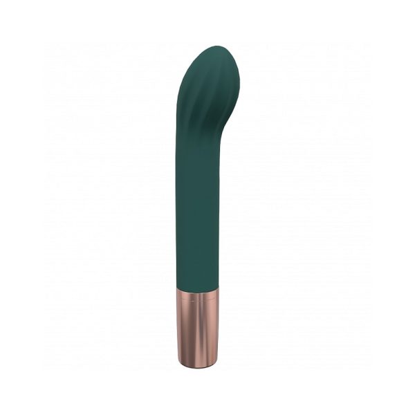 LoveLine Traveler G-Spot Silicone Rechargeable Splashproof Forest Green - Image 2
