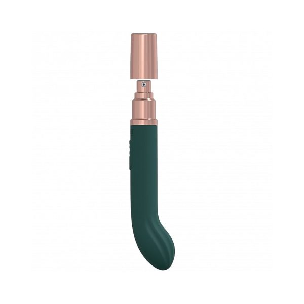 LoveLine Traveler G-Spot Silicone Rechargeable Splashproof Forest Green - Image 4