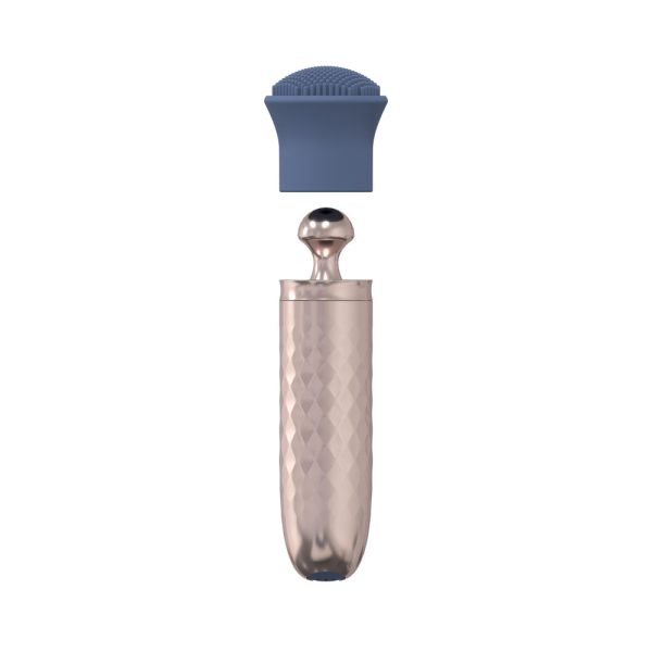 LoveLine The Thrill Wand Silicone Rechargeable Splashproof Blue - Image 3