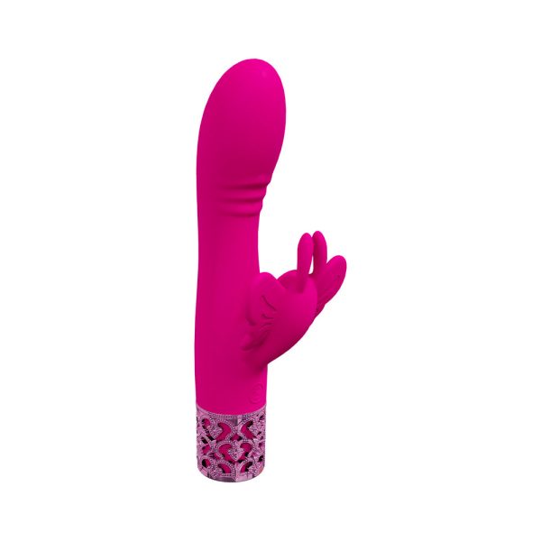 Royal Gems Monarch Silicone Rechargeable Vibrator Pink - Image 2