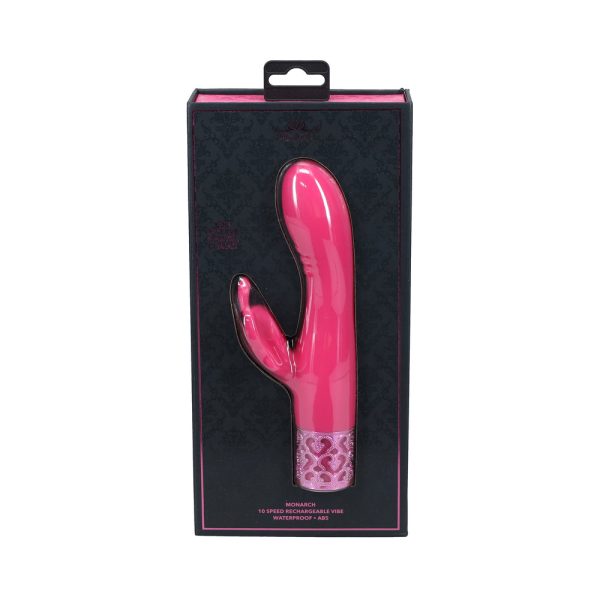 Royal Gems Monarch Silicone Rechargeable Vibrator Pink - Image 4