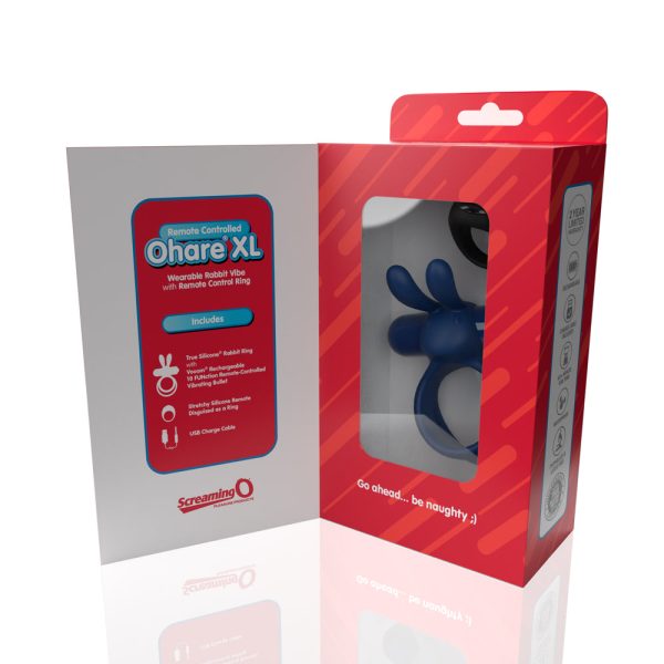 Screaming O Remote Controlled Ohare XL Vibrating Ring Blue - Image 2