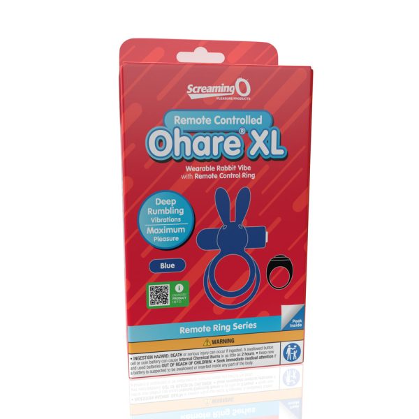 Screaming O Remote Controlled Ohare XL Vibrating Ring Blue - Image 6