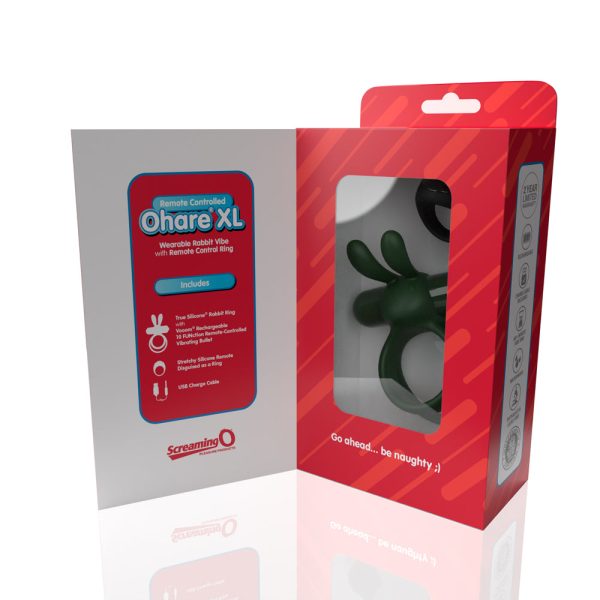 Screaming O Remote Controlled Ohare XL Vibrating Ring Green - Image 2