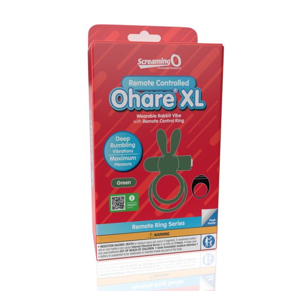Screaming O Remote Controlled Ohare XL Vibrating Ring Green - Image 6