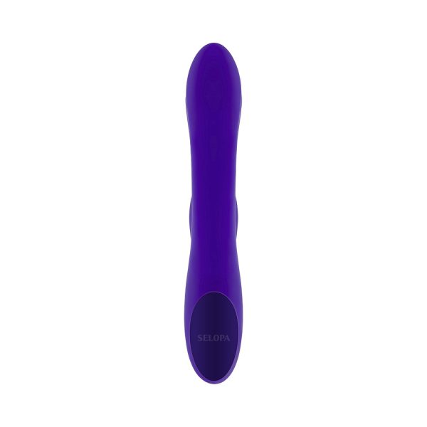 Selopa Poseable Bunny Rechargeable Dual Stimulator Silicone Purple - Image 5