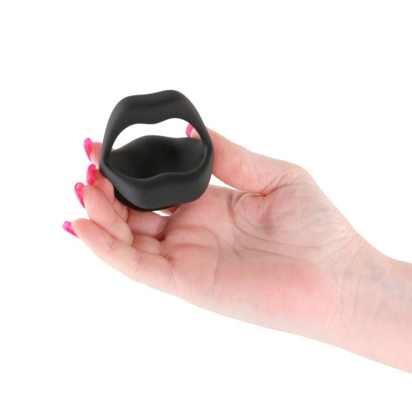 Techno Strobe App-controlled Vibrating Cock Ring Black - Image 3